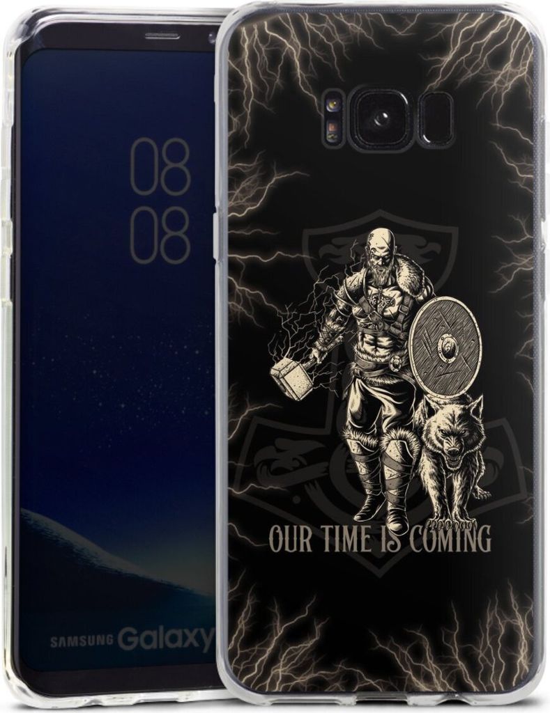 DeinDesign Handyhülle für Samsung Galaxy S8 Plus Silikon Hülle Case Smartphone Schutzhülle Serienmotiv Vikings Wikinger