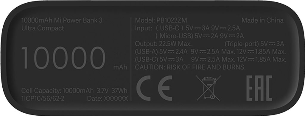 Xiaomi Power Bank 3 Ultra Compact 10.000 mAh 22,5W Fast Produktbild 9