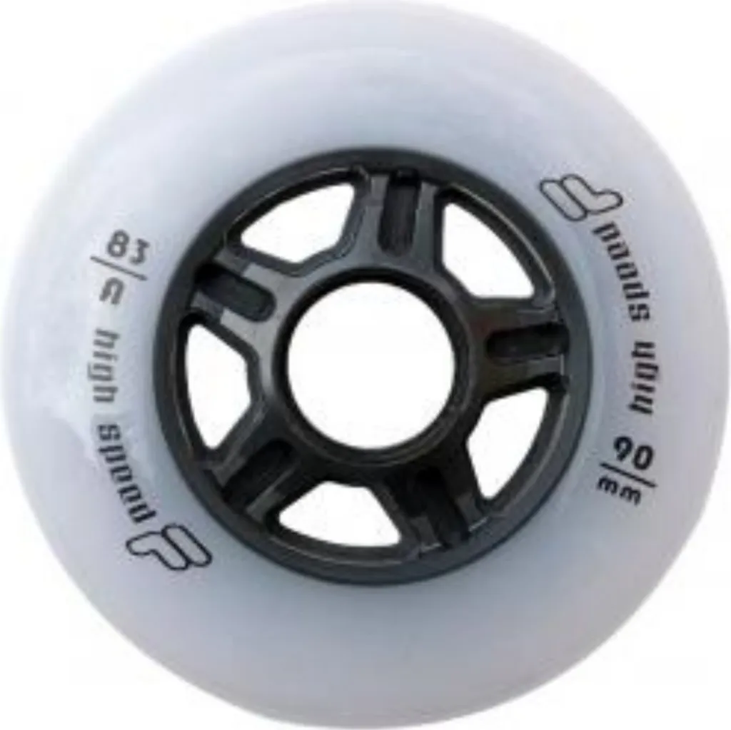 Roues de rechange 90mm 83A Fila coloris blanc pour patins à roues