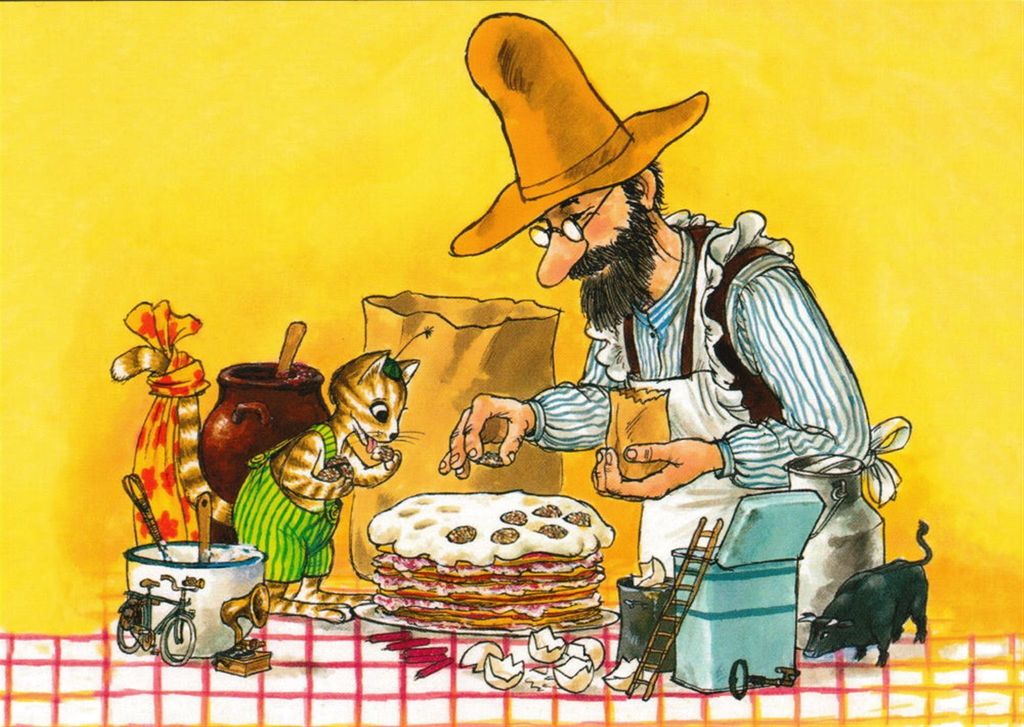 Postkarte "Pettersson und Findus: Pettersson und Findus Produktbild 1