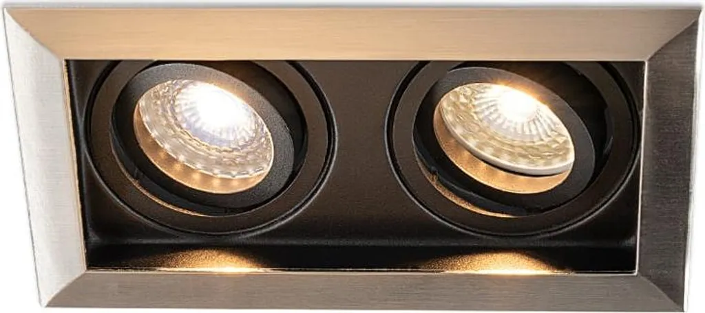 Spot LED encastrable double orientable noir 8W : fini les zones sombres