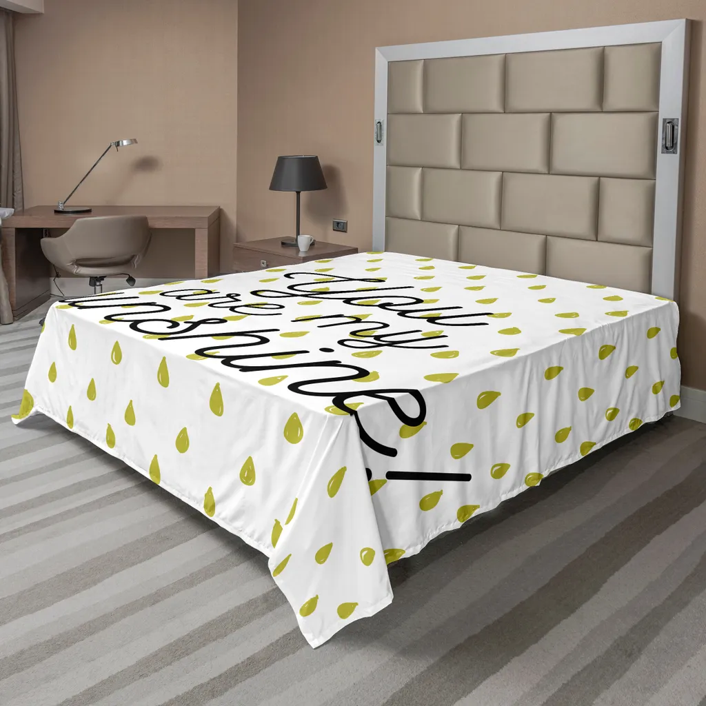 Drap plat anti-plis et doux Sunshine 275x260 cm pour un lit parfait sans effort