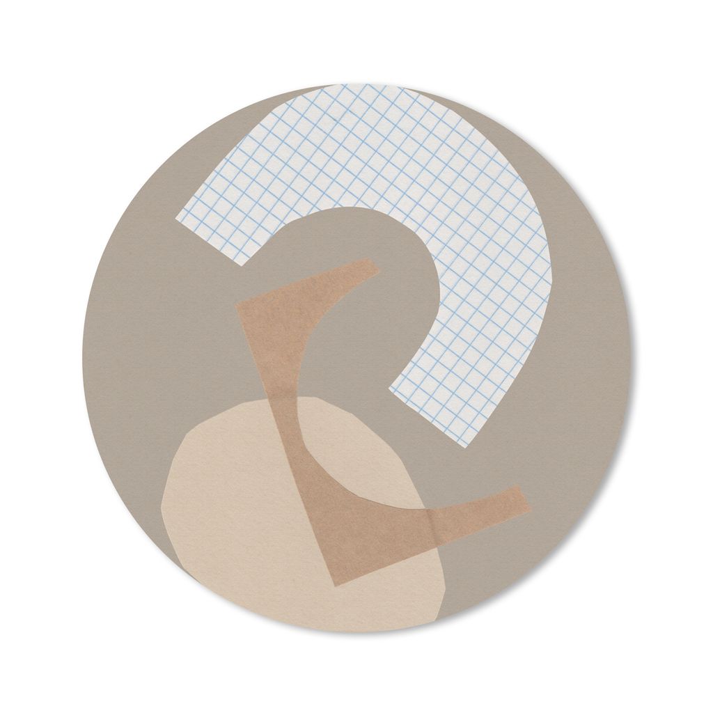 MuchoWow Mauspad Mousepad Abstrakt - Formen - Pastell - Quadrate 40x40 cm - Mousepads - Maus Mat - Pad - Mausunterlage - Schreibtisch Accessoires