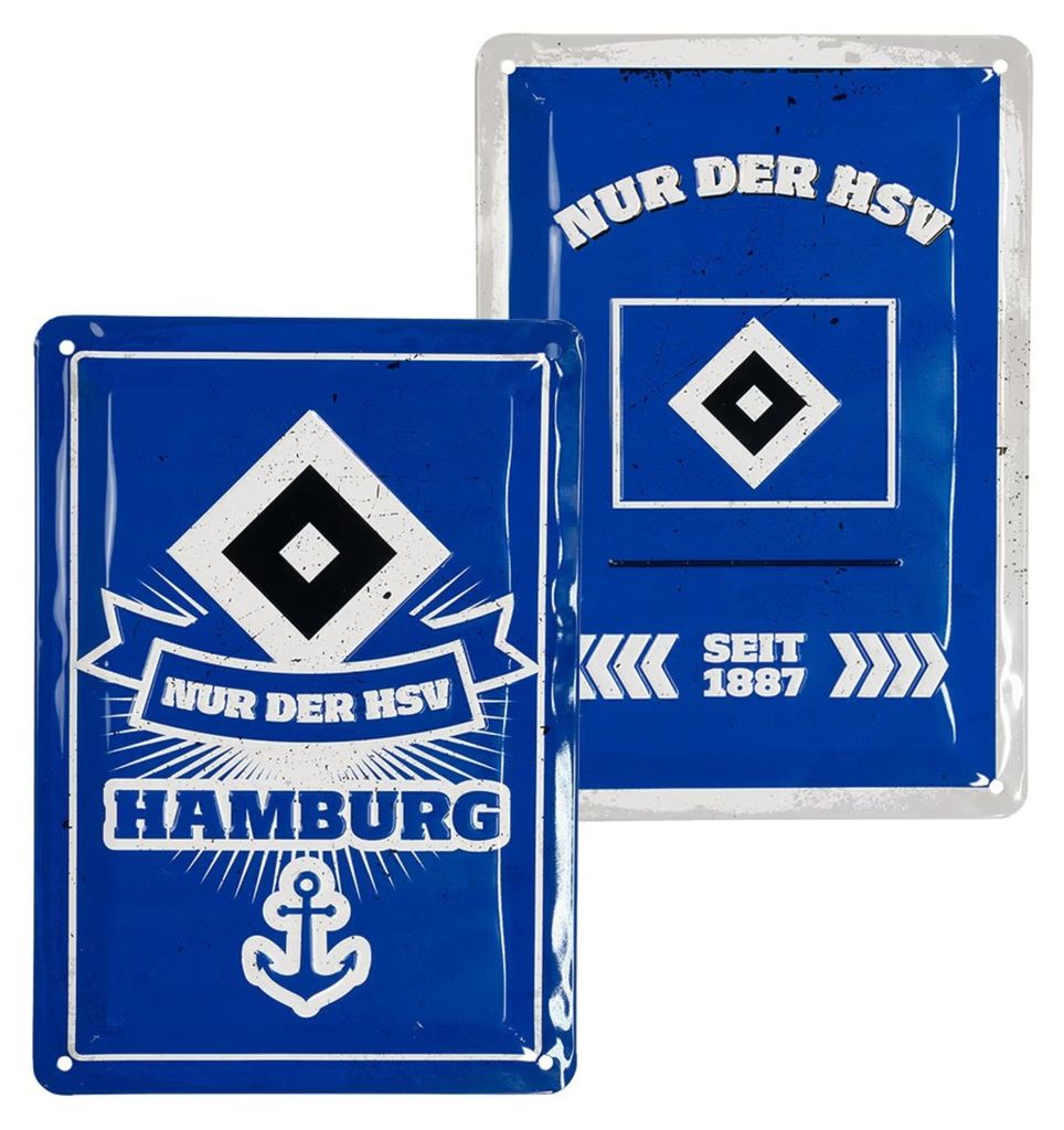 Hamburger SV HSV Blechschild 2er Set Produktbild 