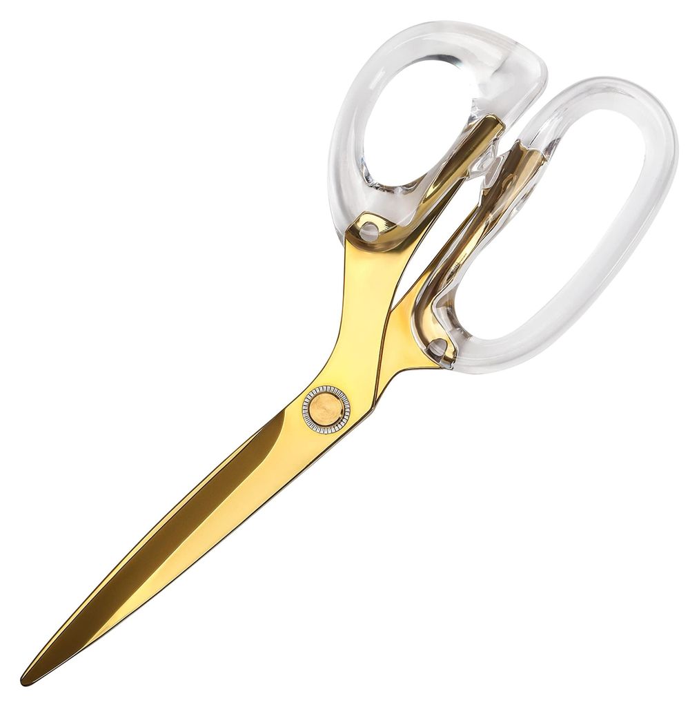 Belle Vous Mehrzweck Schere Gold aus Edelstahl - 23 cm Gesamtlänge - Weicher, Komfortabler Griff & Scharfe Klingen - Schere Büro, Zuhause & Schere