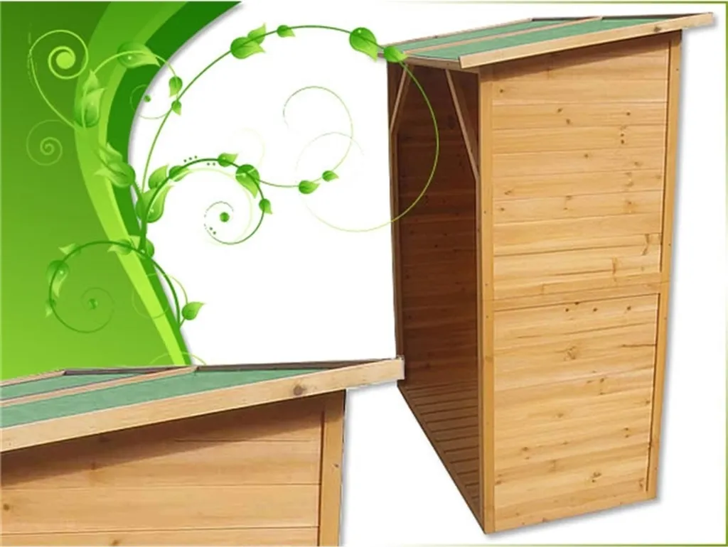 Mucola Étagère pour Bois de Chauffage avec Support d'Empilage en Acier