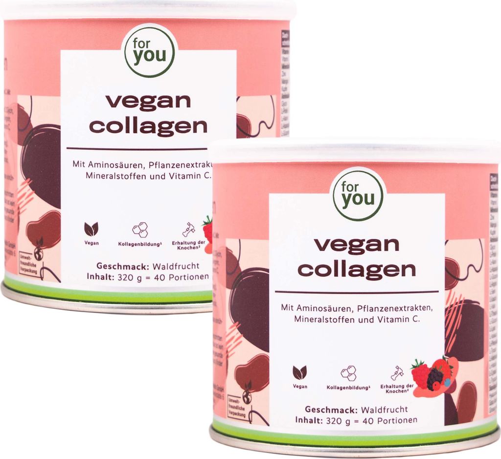 for you vegan collagen - Waldfrucht Doppelpack