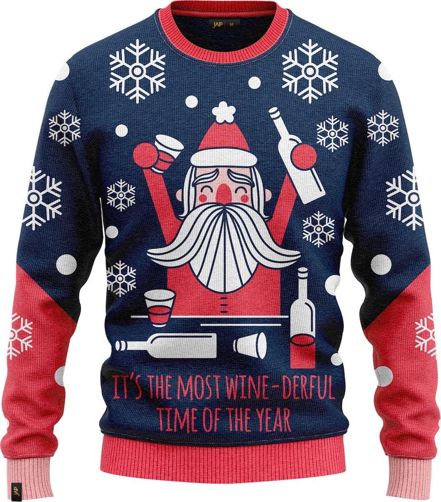 JAP Christmas Brzydki sweter świąteczny Wine-derfull - 100% Zdjęcie produktu 