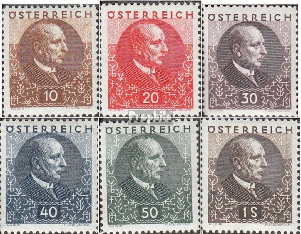Briefmarken Österreich 1930 Mi 512-517 (kompl.Ausg.) Gefälligkeitsentwertung Jahrgang komplett gestempelt Lungenheilstätten