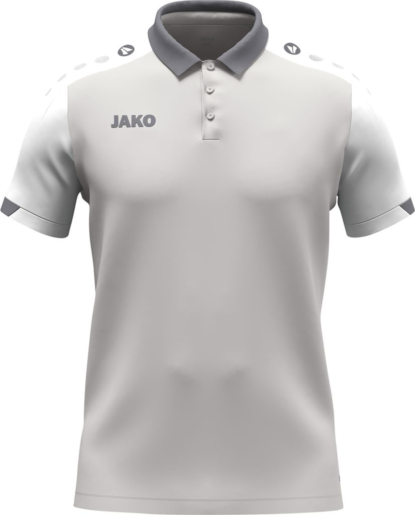 Jako Dynamic Poloshirt Kinder hellgrau weiß grau Gr 164