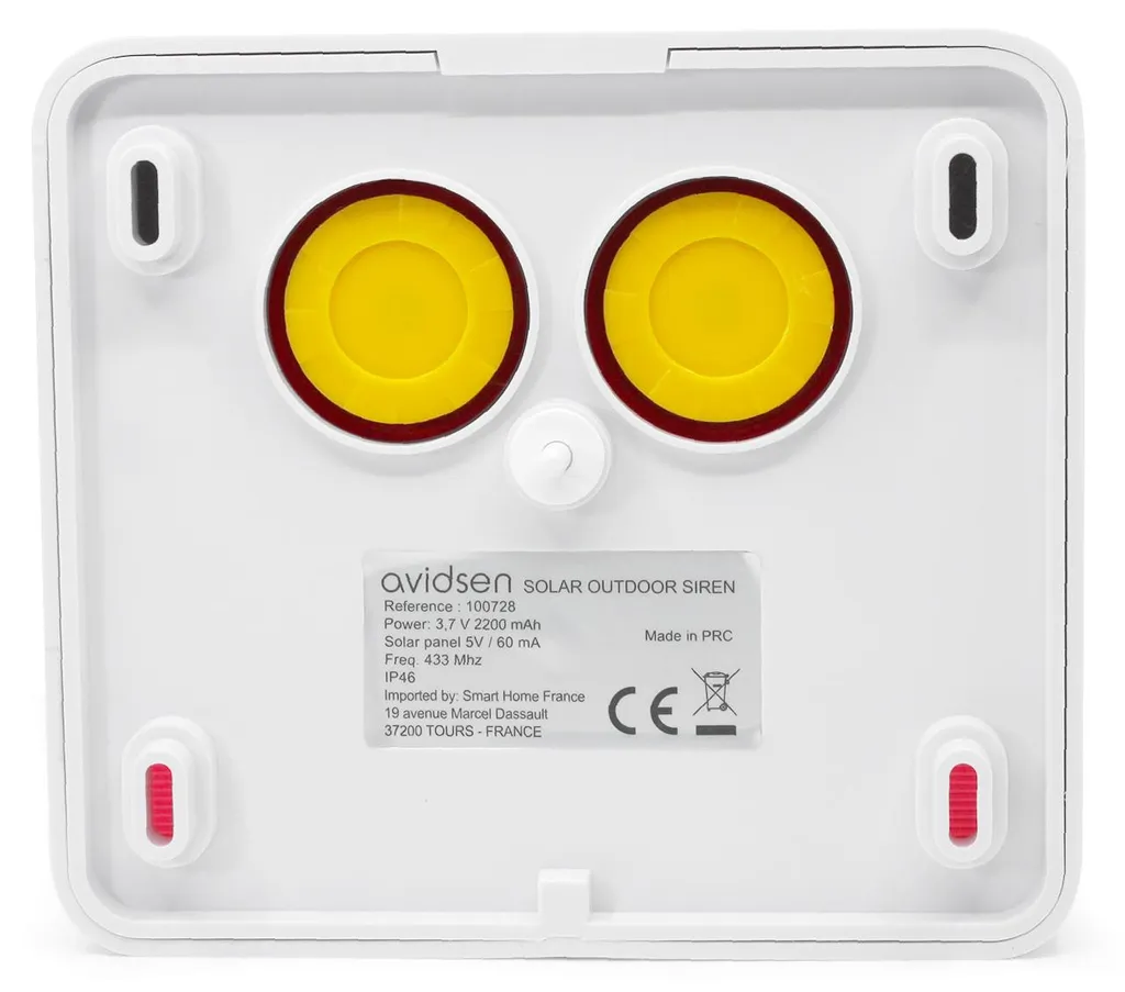Sirène extérieure autonome solaire sans fil pour alarme Avidsen - 6