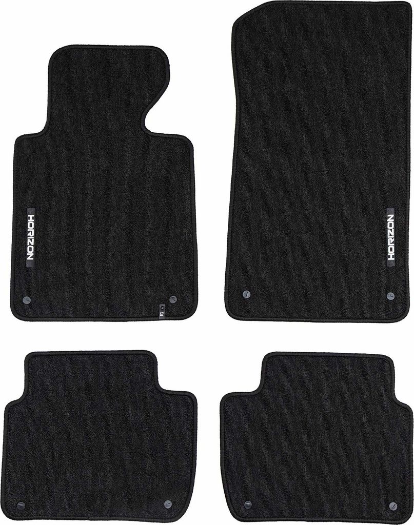 Velours Fußmatten für BMW 3er E46 1998-2005 Autoteppich Automatten Schwarz 4 tlg