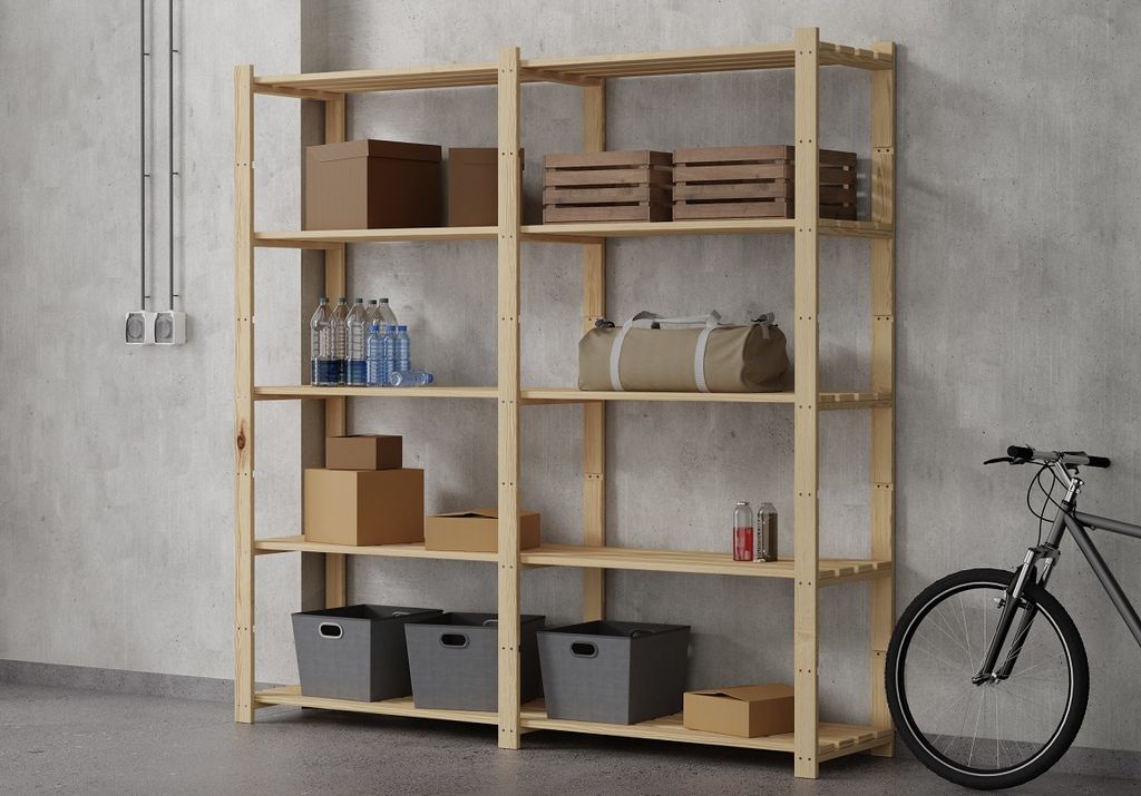 Bücherregal, Holzregal, Standregal, Wandregal, Regal mit 5 Produktbild 3