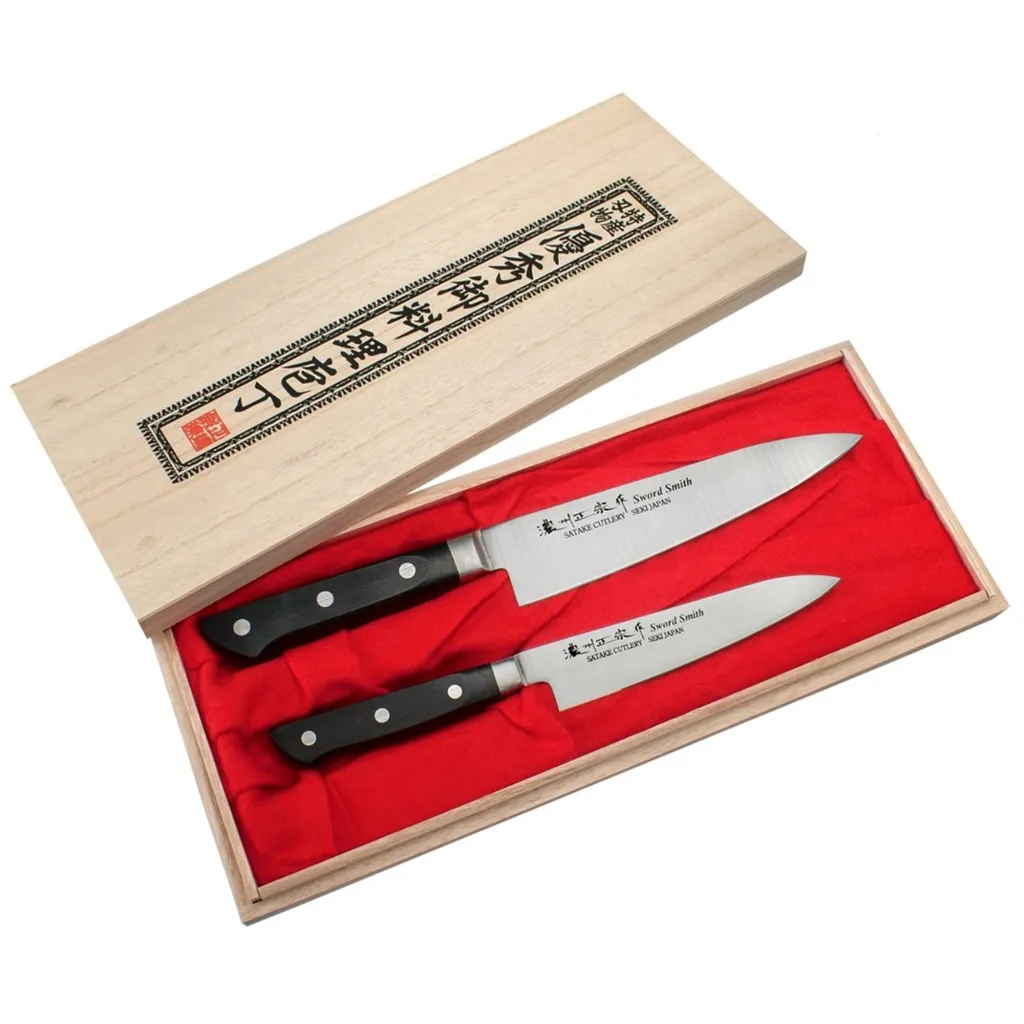 Satake Katsu Set 2 Coltelli da Cucina Professionale HG8264W