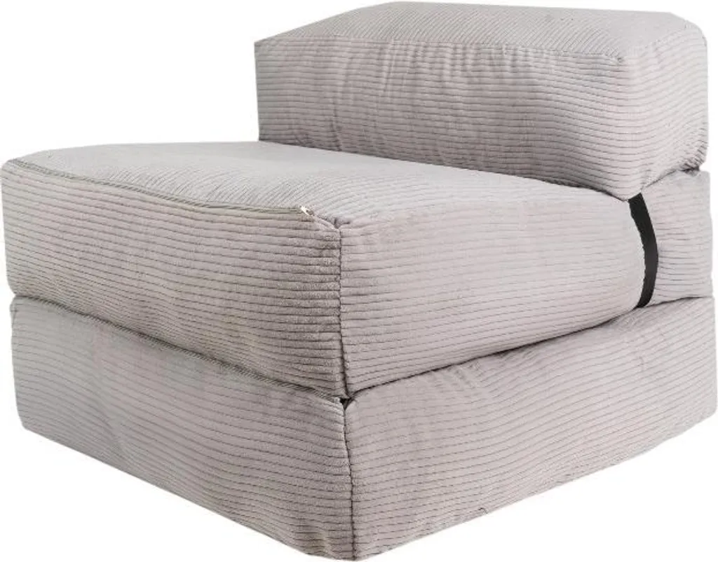 Pouf Letto 70x190 BANANAIR Grigio Chiaro: Relax e Design Salvaspazio