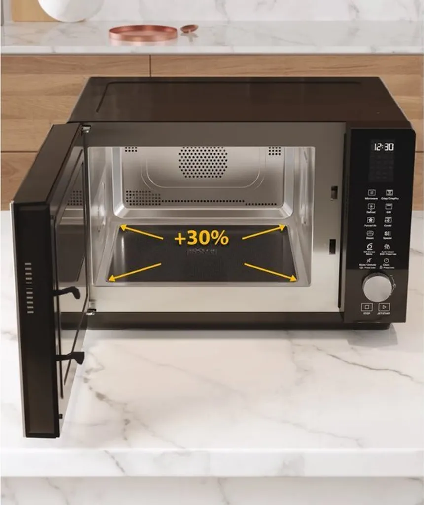 Micro-ondes Combiné Whirlpool ExtraSpace 25L pour Grands Plats Carrés - 3