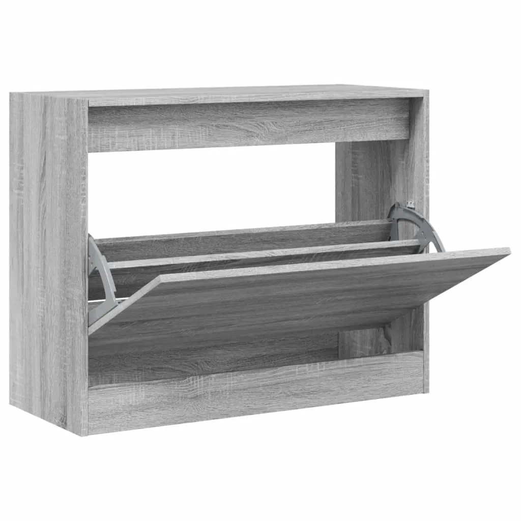 Scarpiera Moderna Grigio Sonoma 80x34x63 cm | Eleganza vidaXL