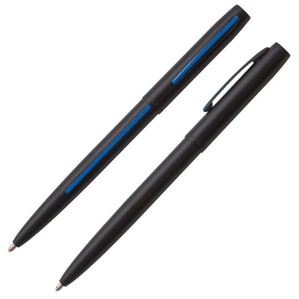 Cap-O-Matic Space Pen "First Responders Series - Law Enforcement", Nicht Reflektierendes Mattschwarz (#M4BLEBL)