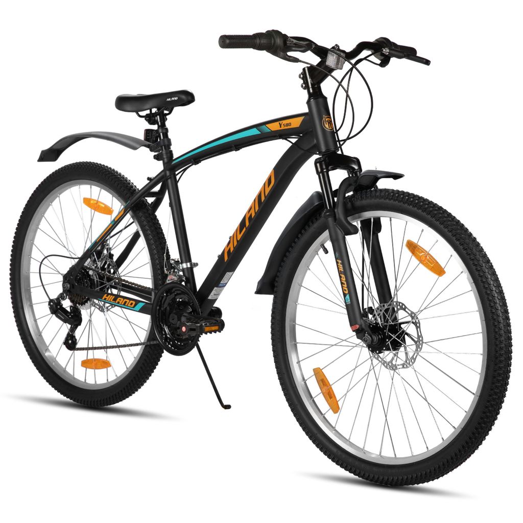 Hiland 26 Zoll Mountainbike, 18 Gang Herren und Damen MTB Produktbild 