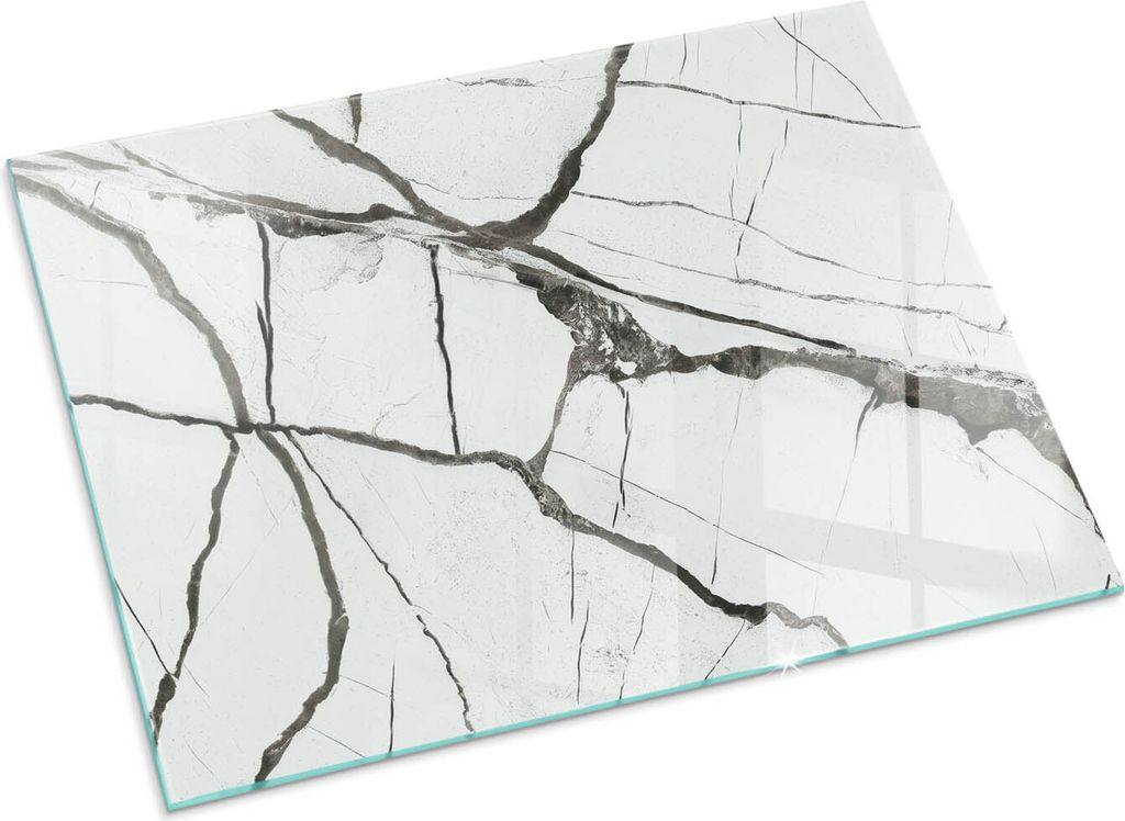 Marmor mit Aderung – Glasbodenplatte für – Kaminofen – Kaminplatte Glas – Schutzglas – Funkenschutzplatte –Glasbodenplatte Feuerfeste ...