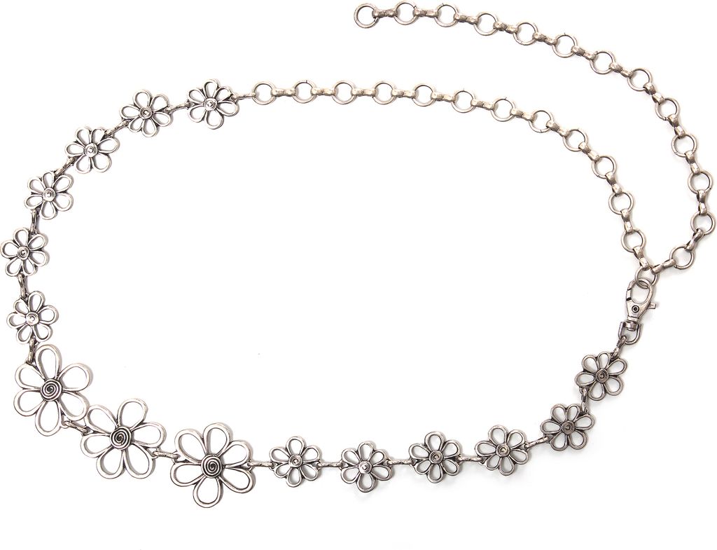 Kettengürtel Emma mit Blumen und Blüten von collezione alessandro