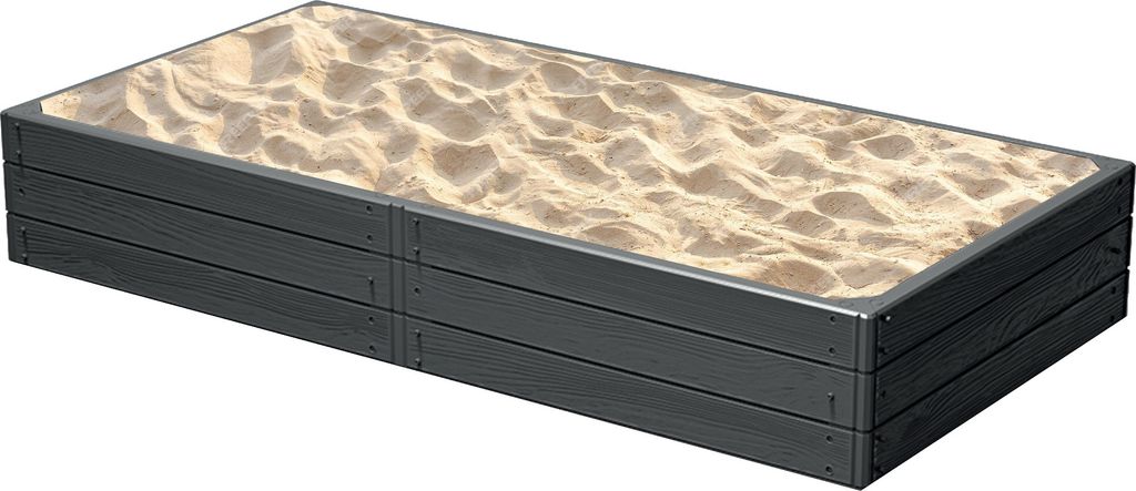 Bac à sable jardin imitation bois 149,2x75,6x25 cm Image du produit 