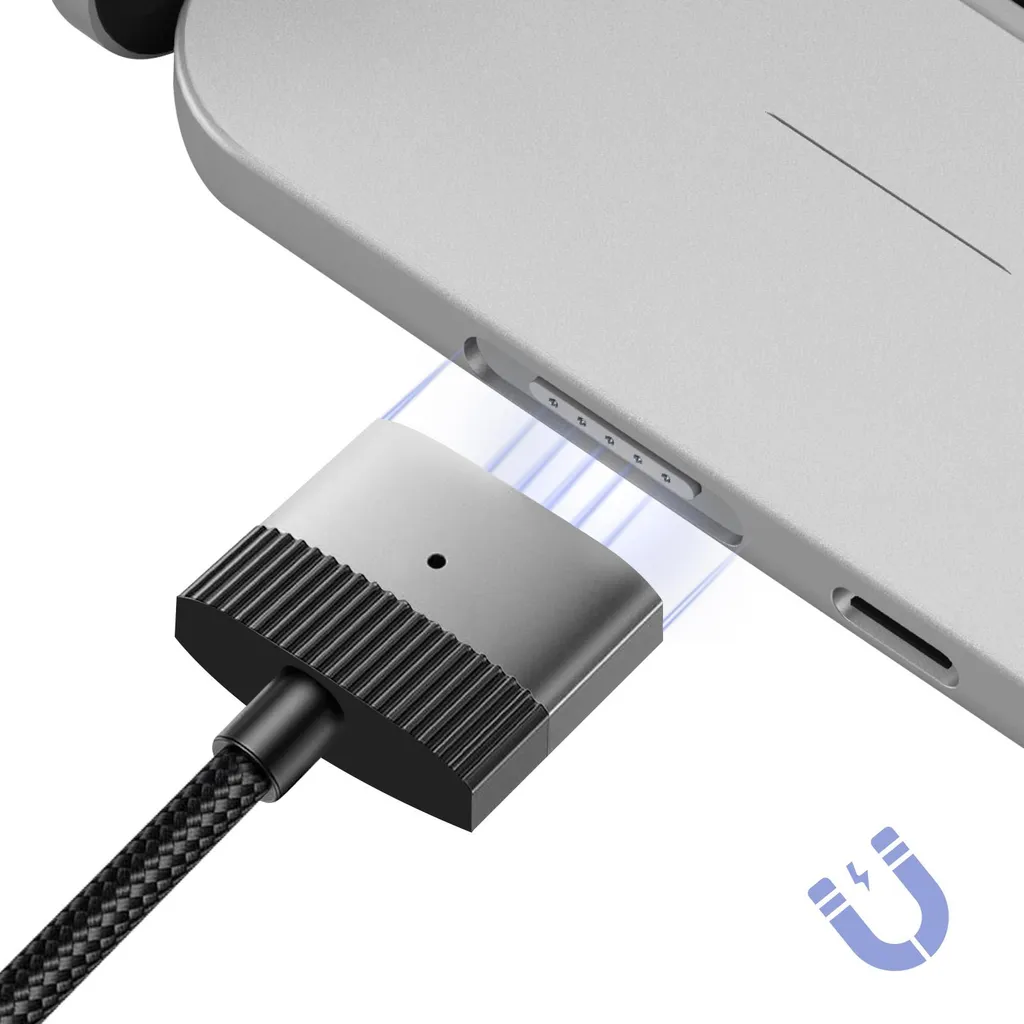 Adaptador USB tipo C magnético PD para MacBook Pro convertidor de carga