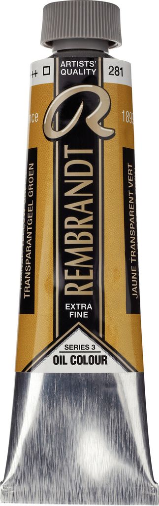 Rembrandt Ölfarbe Tube 40 ml Transparentgelb Grün 281