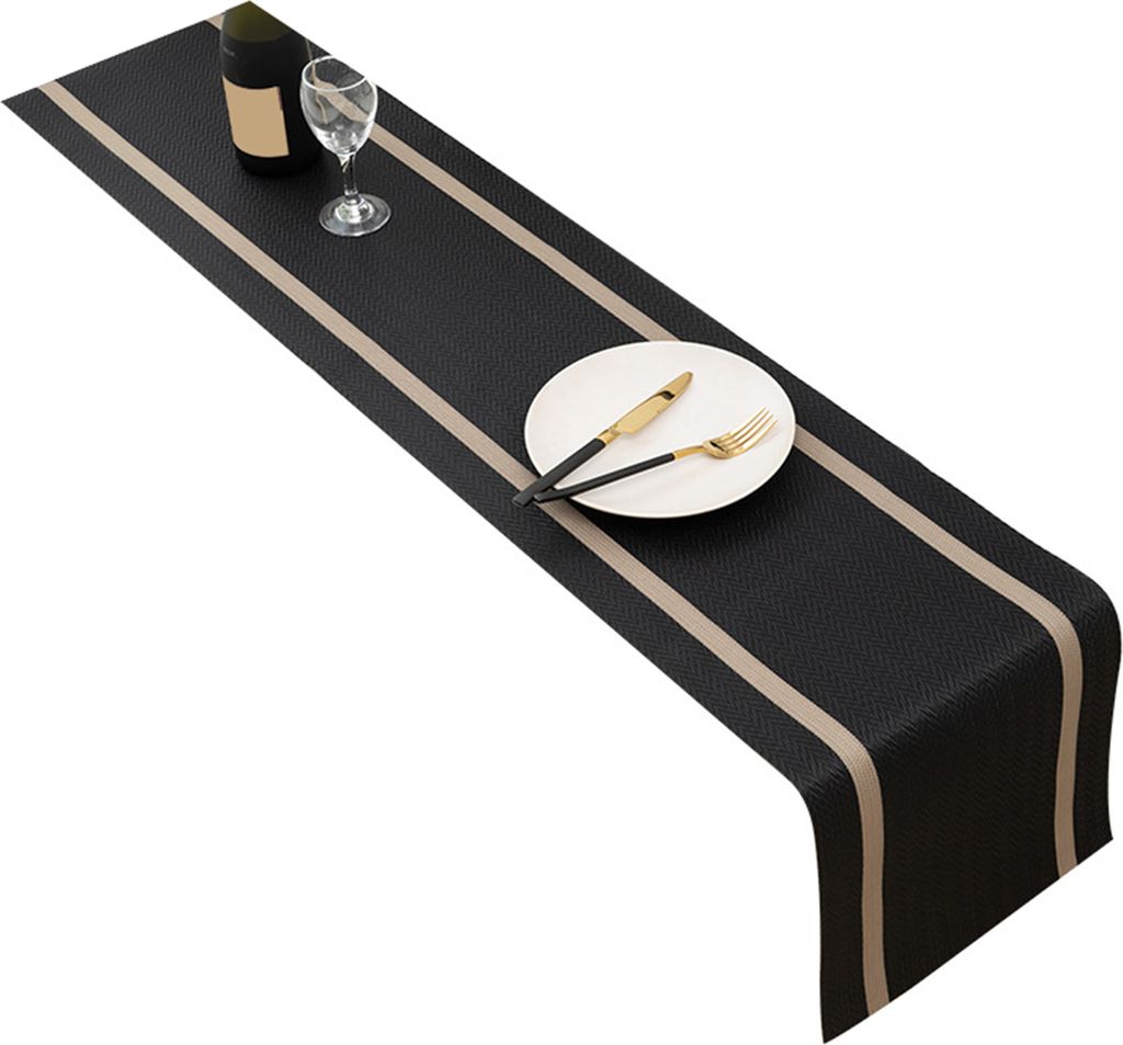 Tischläufer, wasserdicht, kratzfest, schmutzabweisend, ölabweisend, schneidbar, Tischdekoration, PVC, Esszimmer-Tischläufer, Heimdekoration