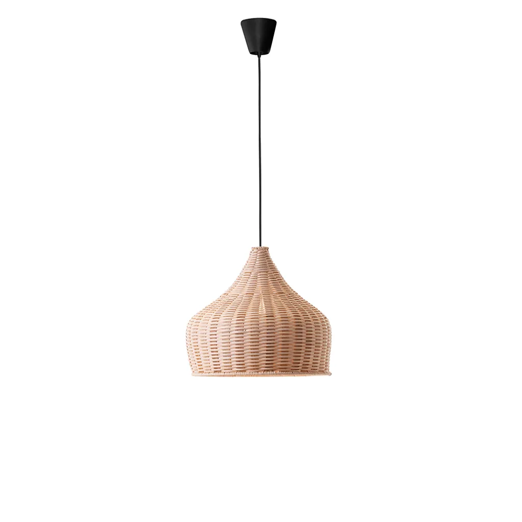 Lampada Sostenibile Nova Luce Mia in Rattan Naturale - Eco Design