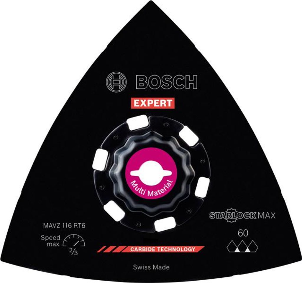 EXPERT MAVZ 116 RT6 Schleifplatte für Multifunktionswerkzeuge, 116 mm