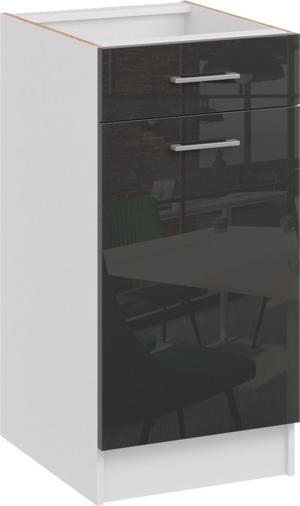 Roe Furniture | Küchenunterschrank 40 cm - Schwarz – Produktbild 