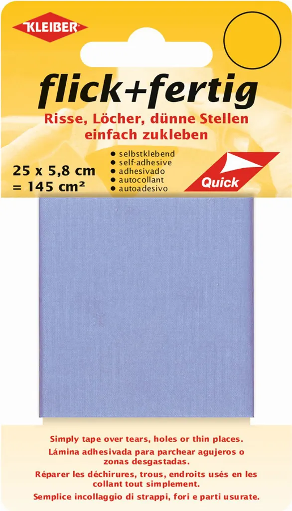 Kit Riparazione Nylon Lilla KLEIBER 43081 | Patch Adesiva Impermeabile