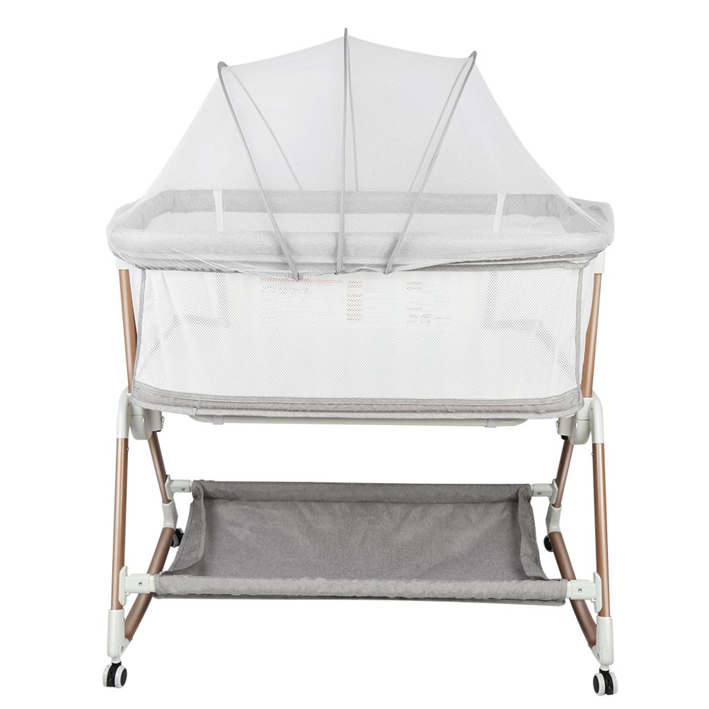Babybett Beistellbett Schaukelfunktion Babywiege,6-stufige Produktbild 