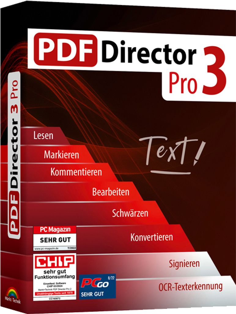 PDF Director Pro 3 - Editor - OCR - Formulare - Signieren - PC DVD-ROM