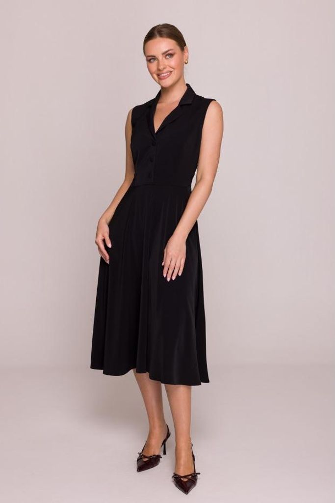 Stylove Midikleid für Frauen Konstantia S409 schwarz M