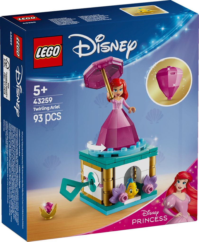 LEGO ǀ Disney Prinses Ariël Muziekdoos, fantasieset met Productafbeelding 