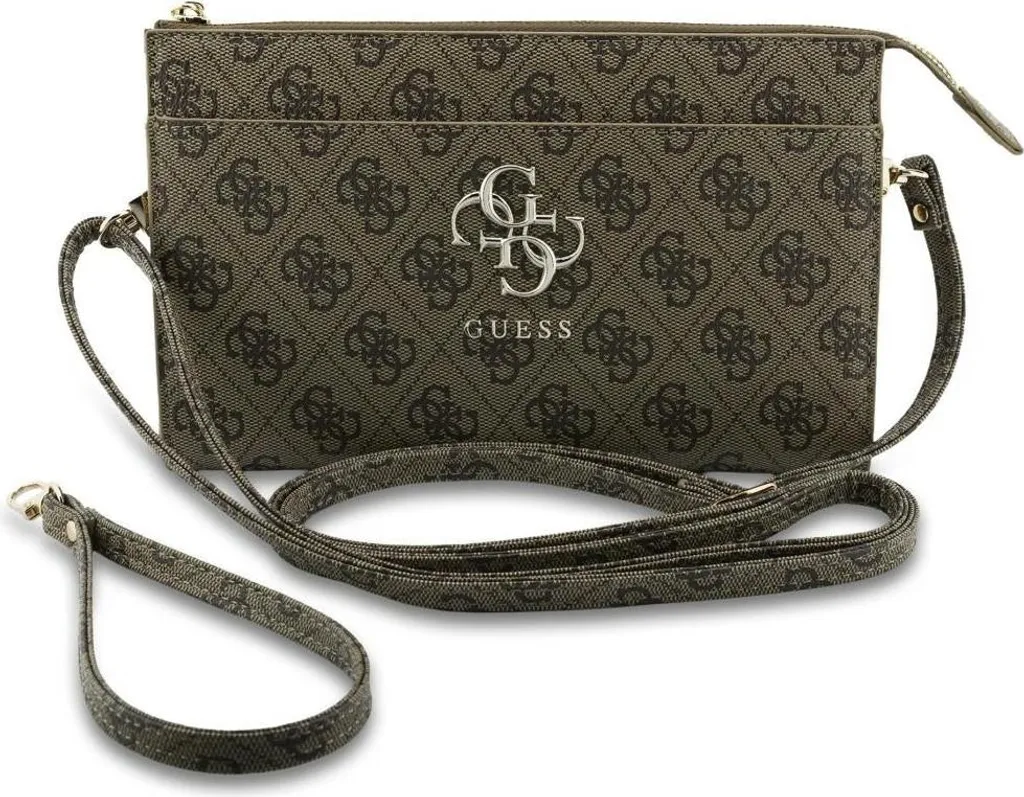 Pochette Guess universelle marron 21 cm : protégez votre grand mobile