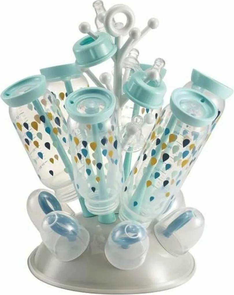 Rangement Biberons Beaba Arbre Bleu Vent - Séchage Rapide et Propre