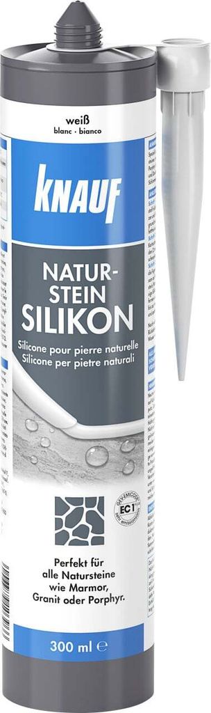 Knauf Naturstein Silikon weiß 300 ml