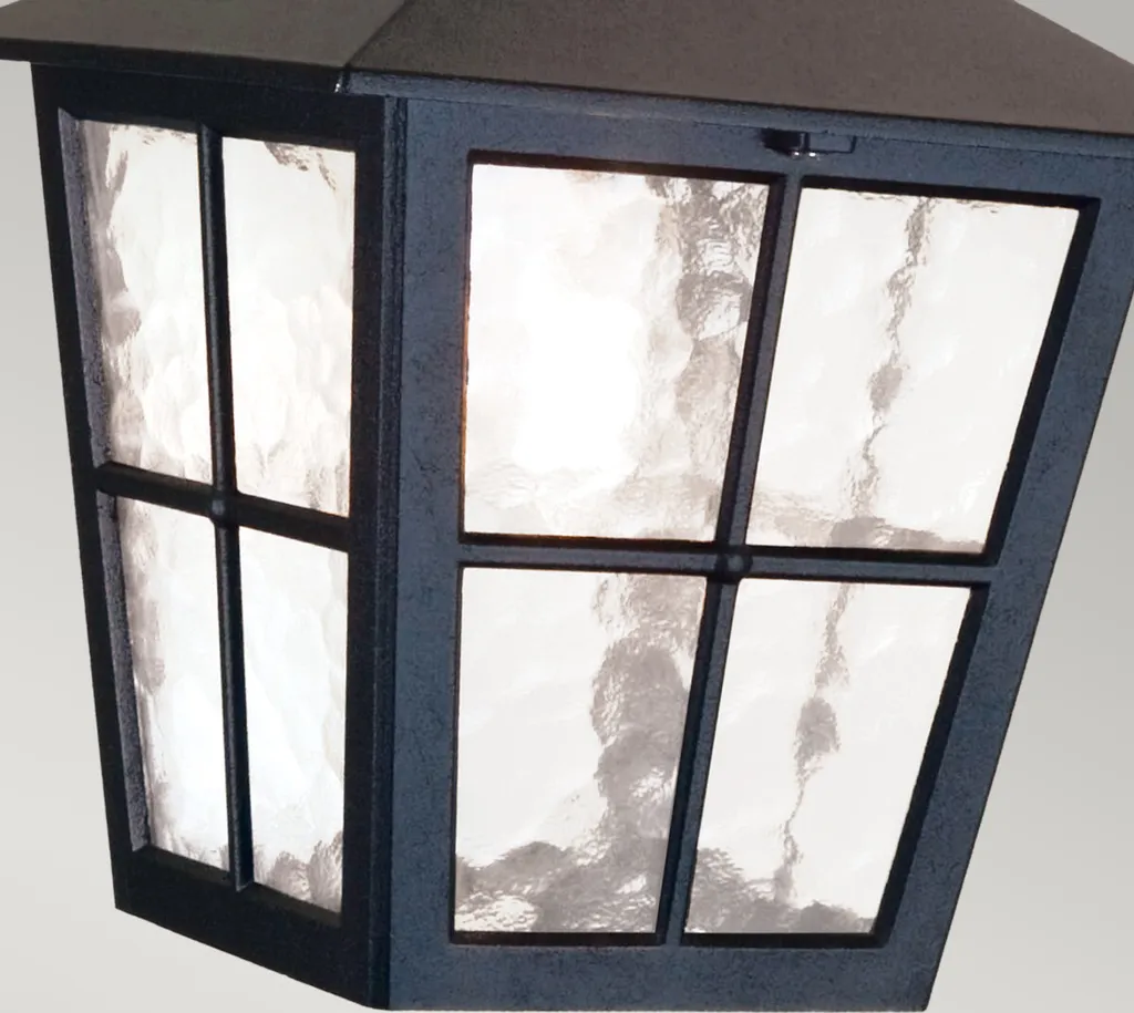 Lanterne Suspendue Extérieure Canterbury Noire Elstead E27 IP44 - 4
