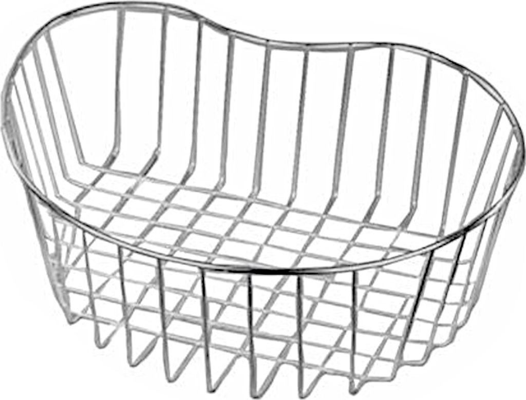 Geschirrkorb für systemceram KeraDomo Keramikspülen / Rüstkorb / Drahtkorb / Drahteinlage / Spüleneinsatz