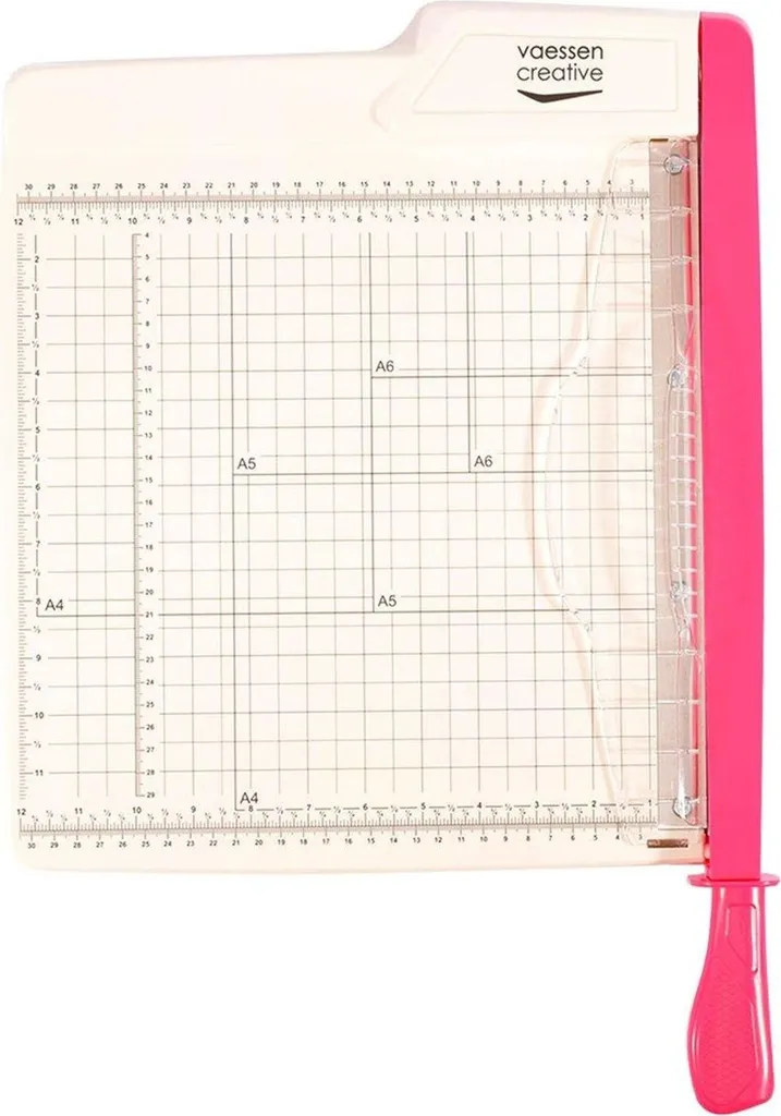 Massicot à papier 30 cm Vaessen Creative coloris blanc pour loisirs créatifs