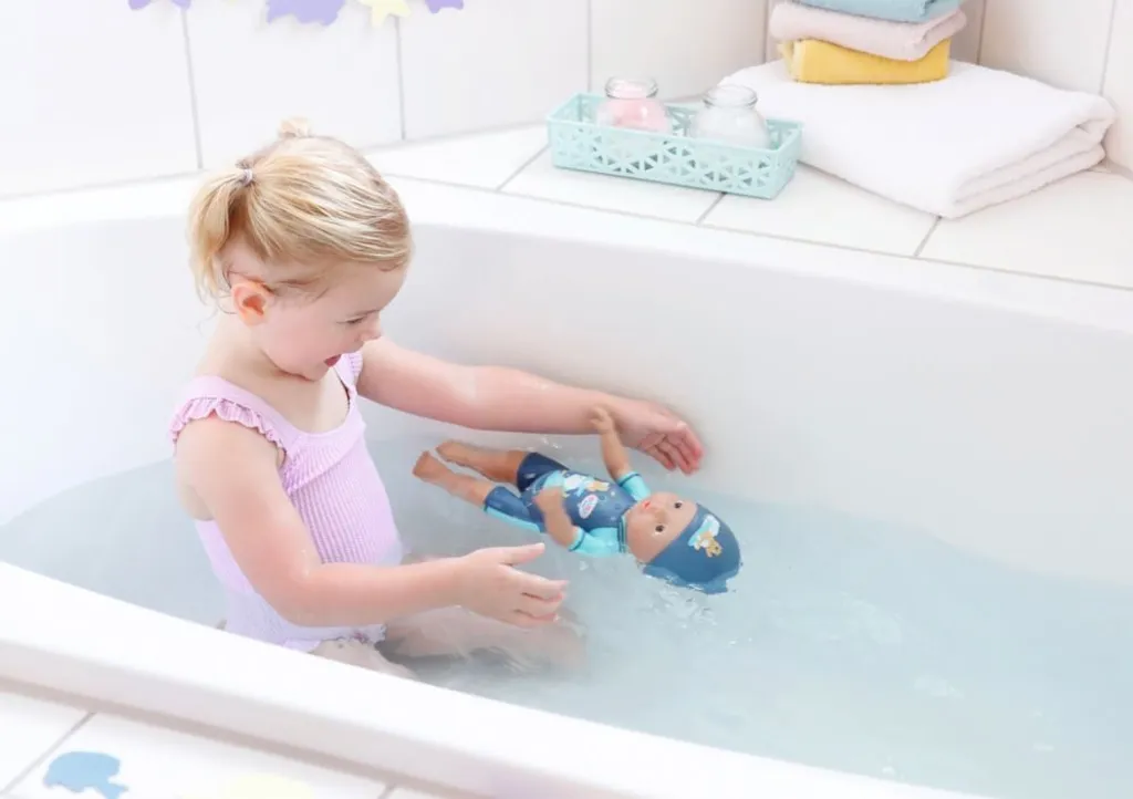 Baigneur BABY born 30cm - Mon Premier Nageur Garçon, Jouet aquatique - 7
