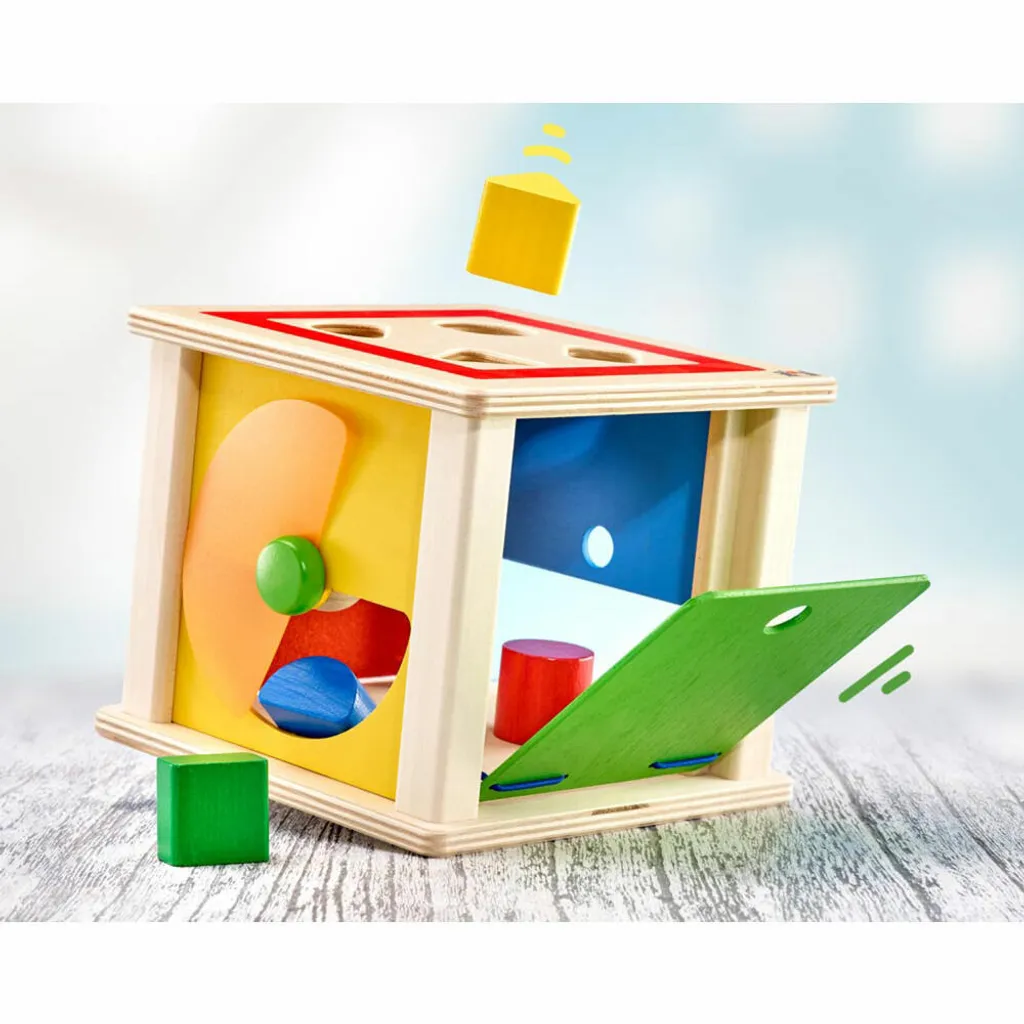 Jeu de Motricité Fine Varianto Selecta 62019 Boîte à Formes Bébé Bois - 5