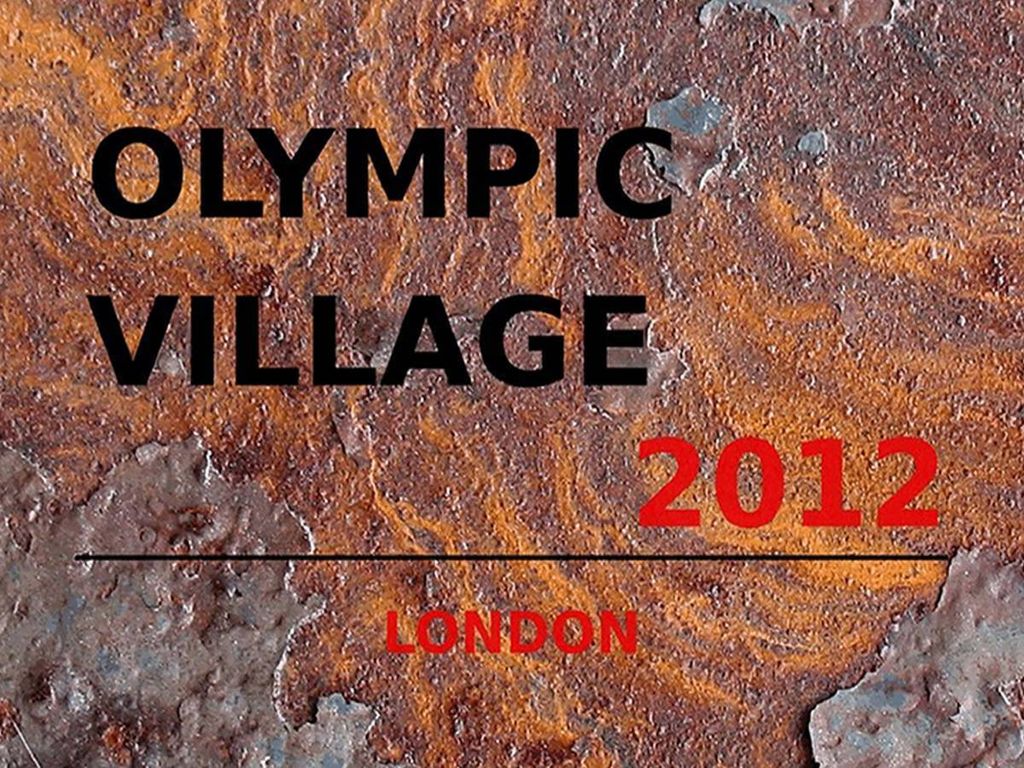 vianmo Holzschild 30x40 cm London Olympic Village 2012