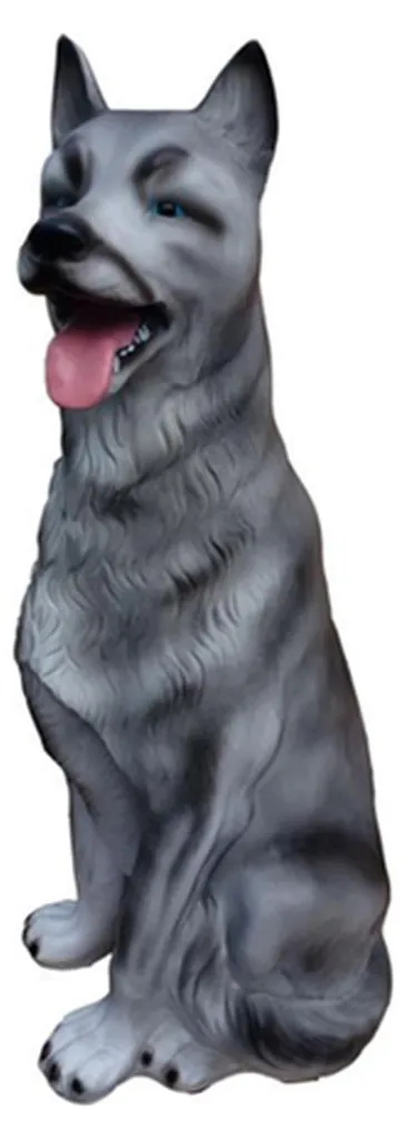 Statue Chien 83 cm en Résine Robuste : Sculpture Jardin Design A28