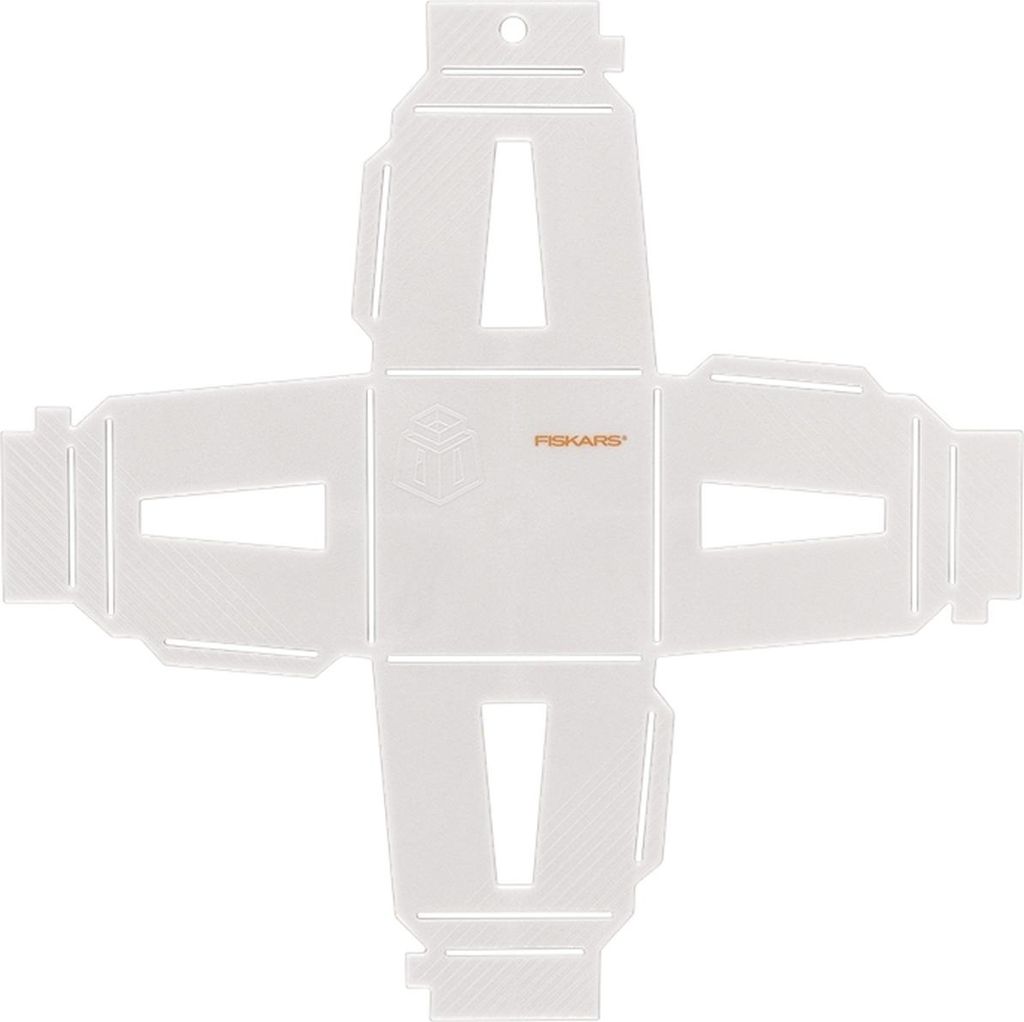 Fiskars 1059568 3D Papier-Juwel Laternen-Schablone Weiß
