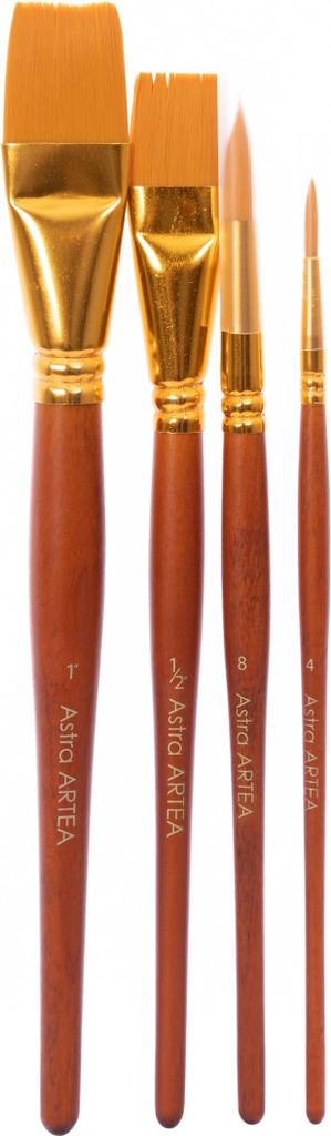 ARTEA Set professioneller Pinsel für Künstler, 4 Stück, 315122002