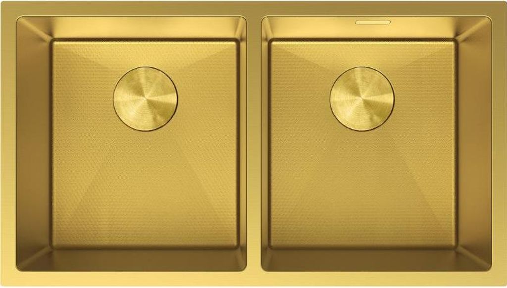 Mexen Binox Spüle Edelstahl 2-Kammer 800 x 450 mm, gold HC - 6421802000-55HC